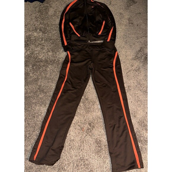 Nike brown and orange zip up vintage y2k set - Picture 3 of 10